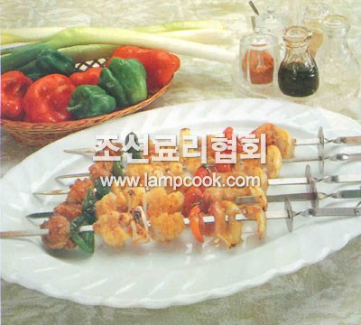조개꼬치구이