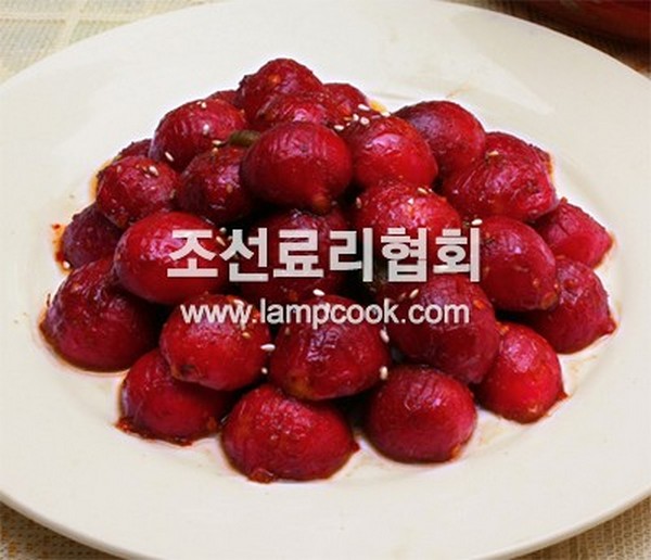 붉은봄무우 레시피 조리순서 No1.