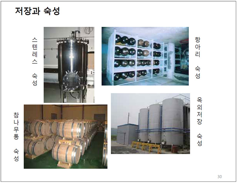 포도(머루)주 제조공정 저장과 숙성