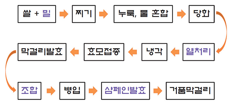 거품막걸리 제조공정