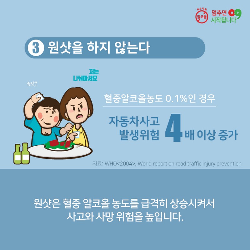 생활 속 절주실천수칙 사진 5번