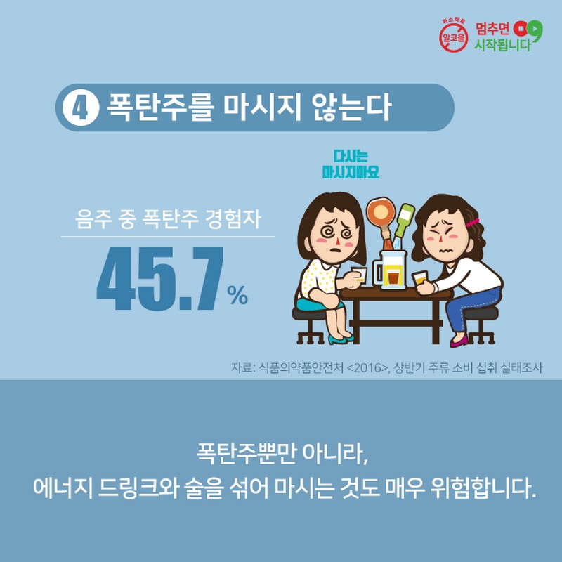 생활 속 절주실천수칙 사진 6번