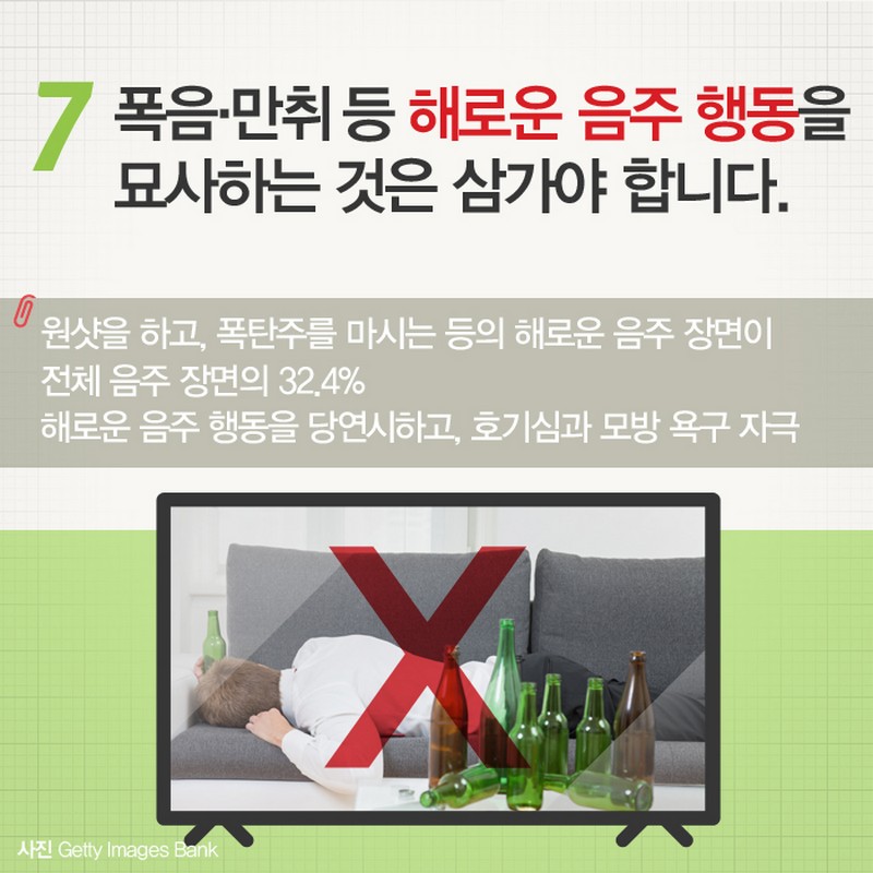 절주문화 확산을 위한 미디어 음주 장면 가이드라인 사진 11번