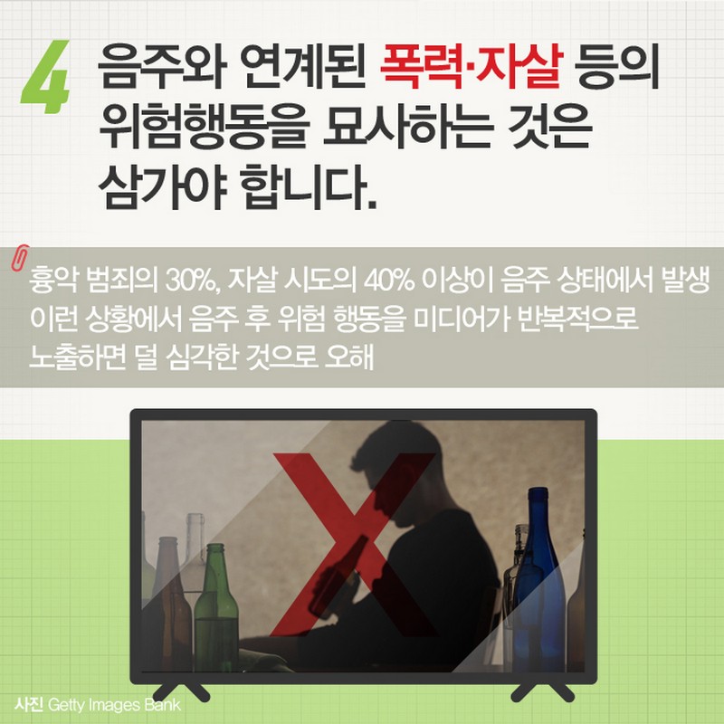 절주문화 확산을 위한 미디어 음주 장면 가이드라인 사진 8번