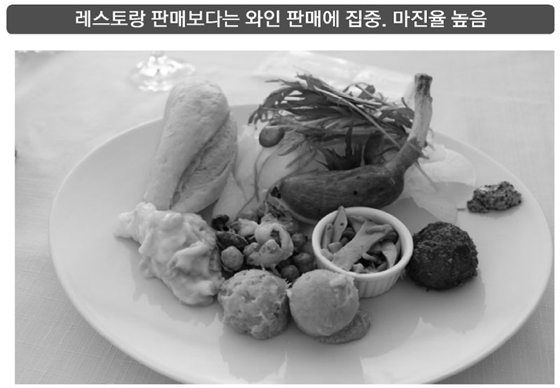 코코팜 와이너리 와이너리에 집중, 레스토랑은 위탁운영. 1,000엔부터 즐기는 가벼운 식사