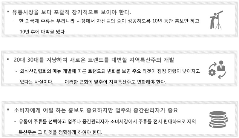 지역특산주는 왜 잇템이 없는가