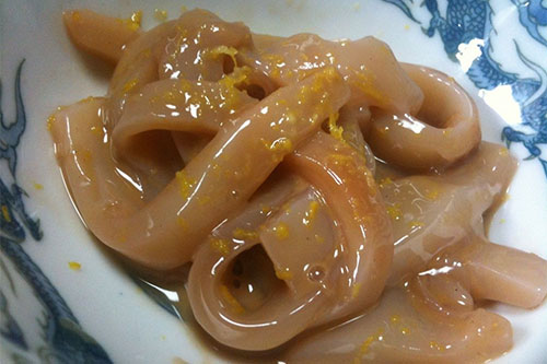 일본 사케 안주 3위. イカの塩辛 오징어 젓갈