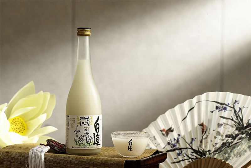 하얀연꽃 White Lotus 막걸리 칵테일 베이스 생쌀막걸리 하얀연꽃
