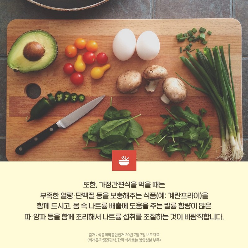 찌개류 가정간편식, 한 끼 식사로는 영양성분 부족! 사진 6번