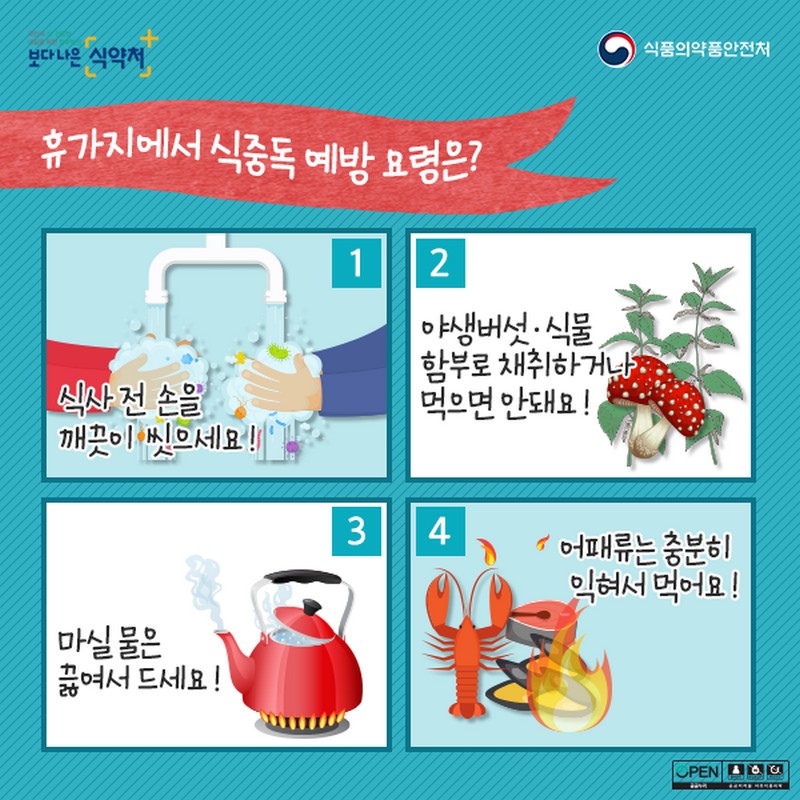 여름 휴가철 식품 안전 정보 사진 4번