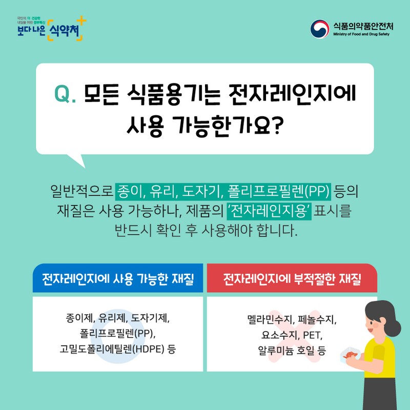 전자레인지용 식품용기의 안전사용 가이드 사진 2번