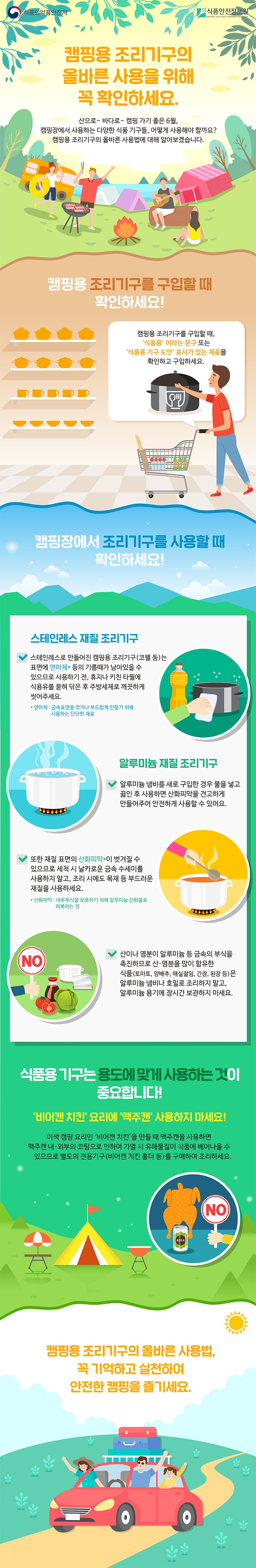 캠핑용 조리기구의 올바른 사용법 사진 1번