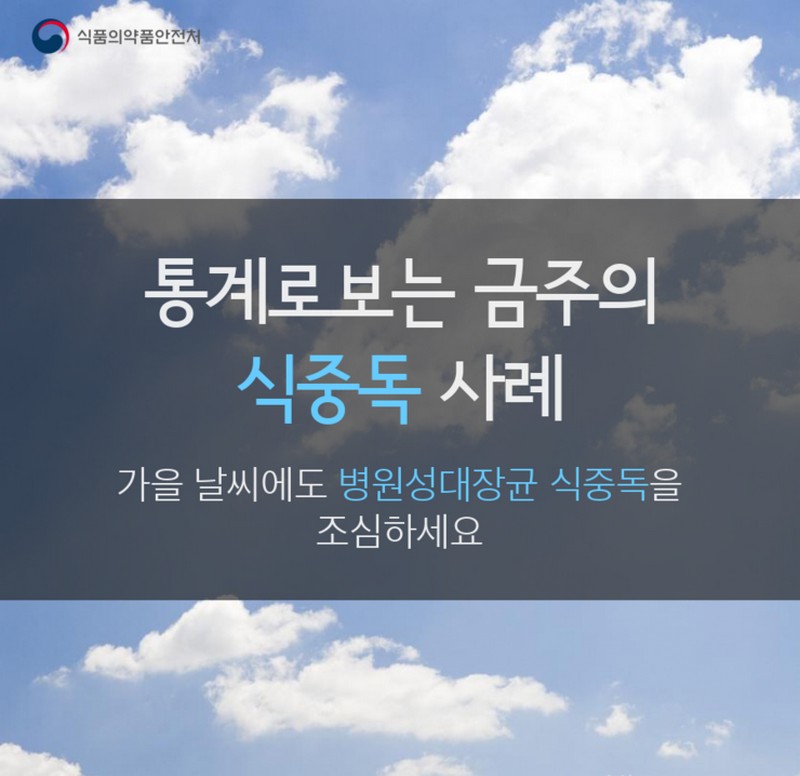 통계로 보는 금주의 식중독 사례 사진 1번