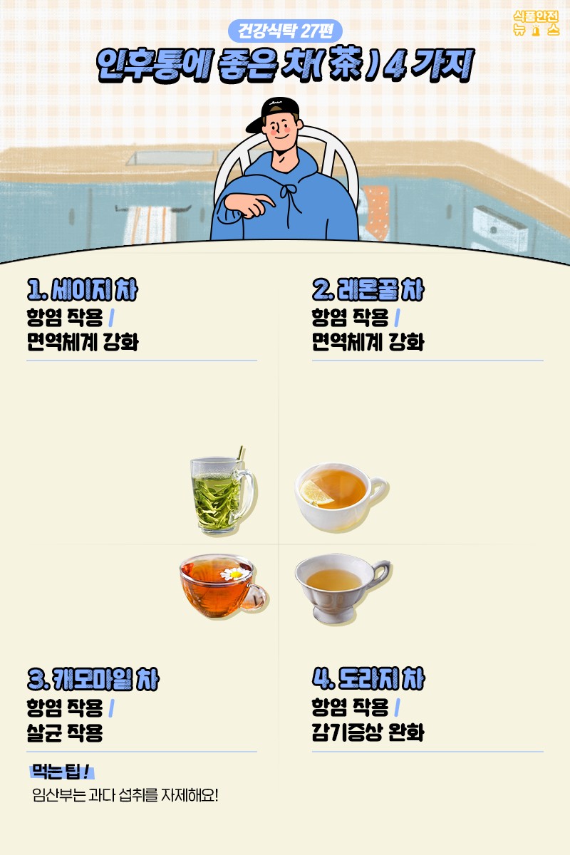 인후통에 좋은 차(茶) 4가지 사진 1번