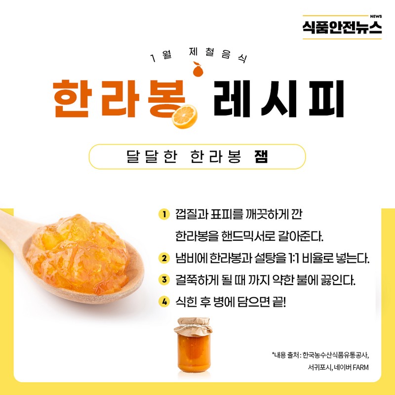 1월 제철음식 한라봉 사진 6번