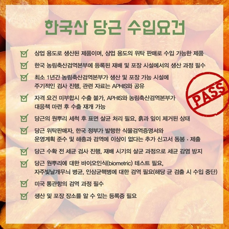 한국산 당근 7년 만에 미국 진출 사진 5번