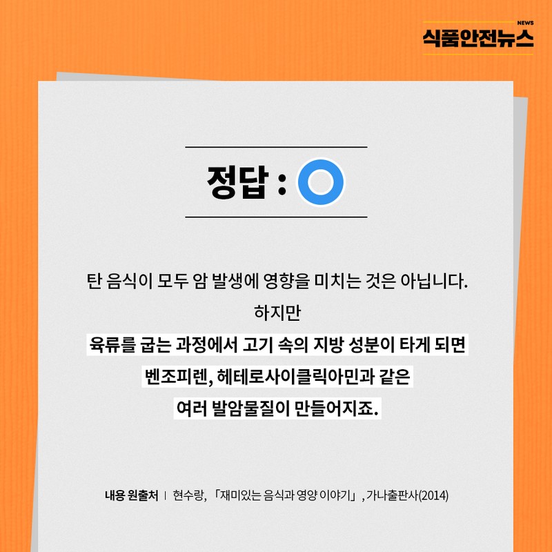 식품을 잘 알자, 탄 고기 편 사진 2번