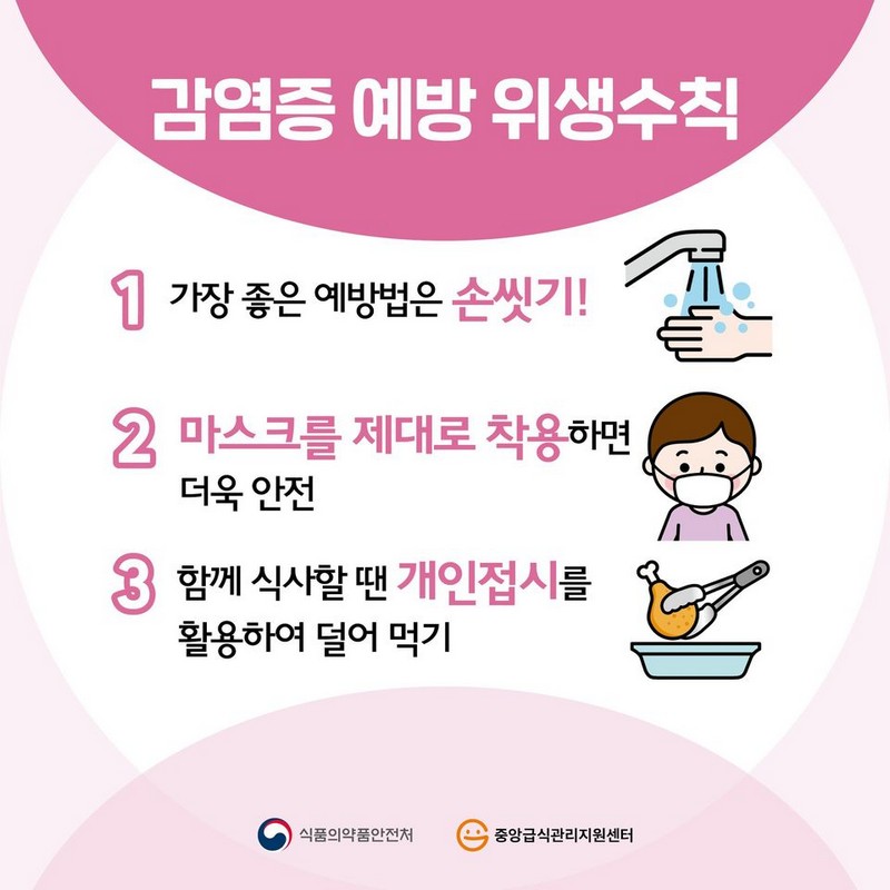 감염증 예방을 위한 위생 수칙 사진 2번