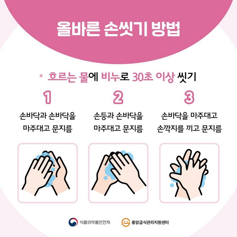 감염증 예방을 위한 위생 수칙 사진 6번