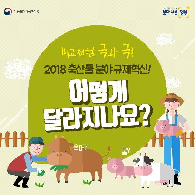 2018 축산물 분야 규제혁신! 어떻게 달라지나요? 사진 1번