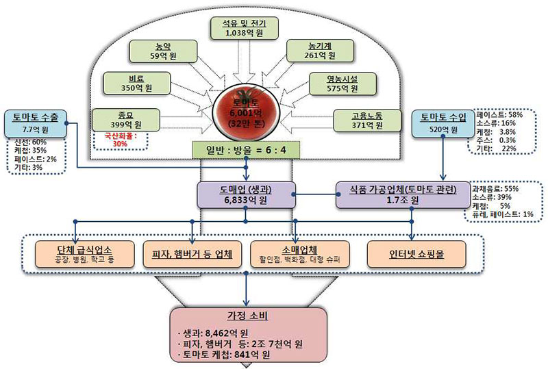 한 눈에 보는 토마토 관련 산업(’10)