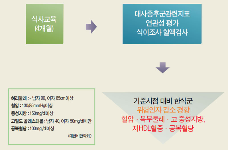 한식 질병개선 효과