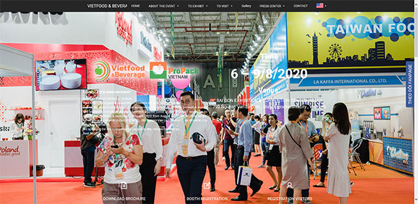 베트남 식품&음료 전시회 (VIETFOOD & BEVERAGE) 홈페이지