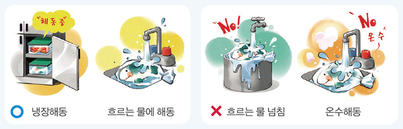 수산물 전처리 해동