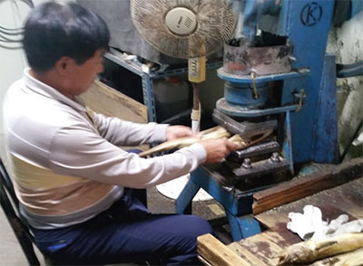 수산물 전처리 황태 연화 및 성형