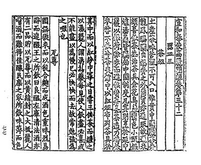 선화봉사고려도경에 따른 고려의 차 풍속