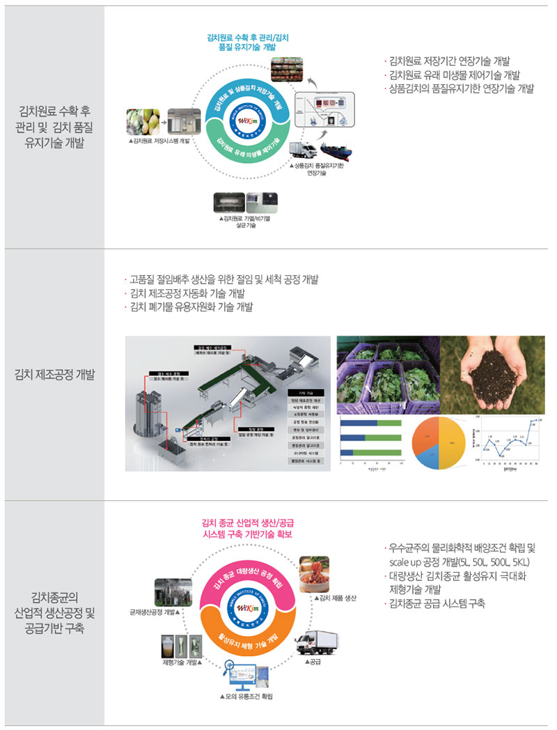 세계김치연구소 주요 연구 분야 신공정발효연구