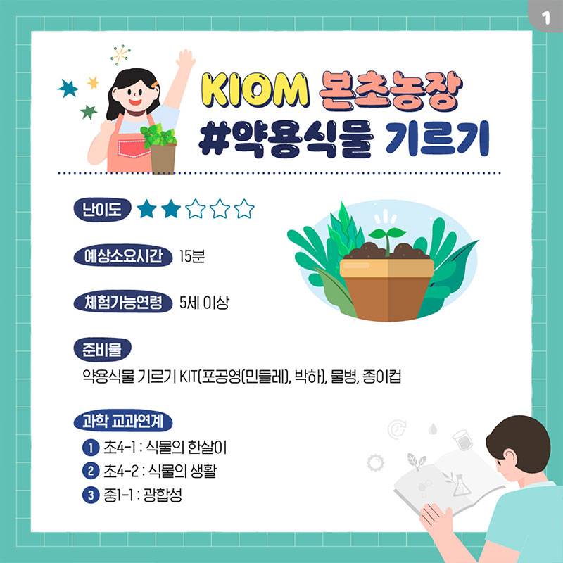 KIOM 본초 농장, 약용식물 기르기 사진 2번