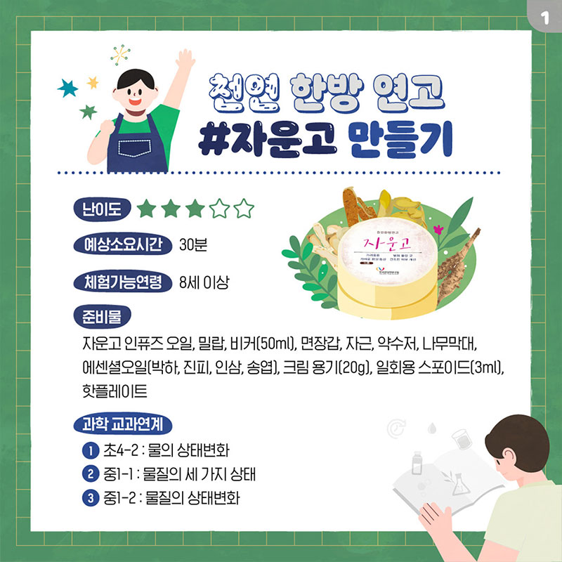 배우고! 만들고! 바르고! 천연 한방 연고 자운고 만들기 사진 2번