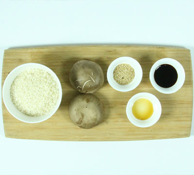 표고버섯밥 식재료