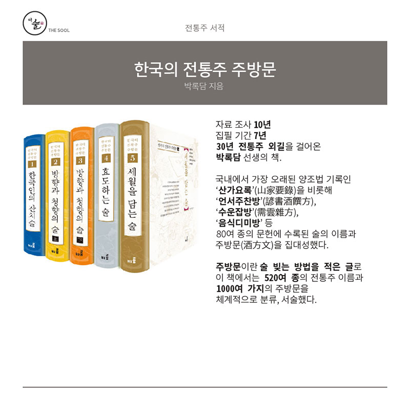 한국의 전통주 주방문 - 전통주 서적