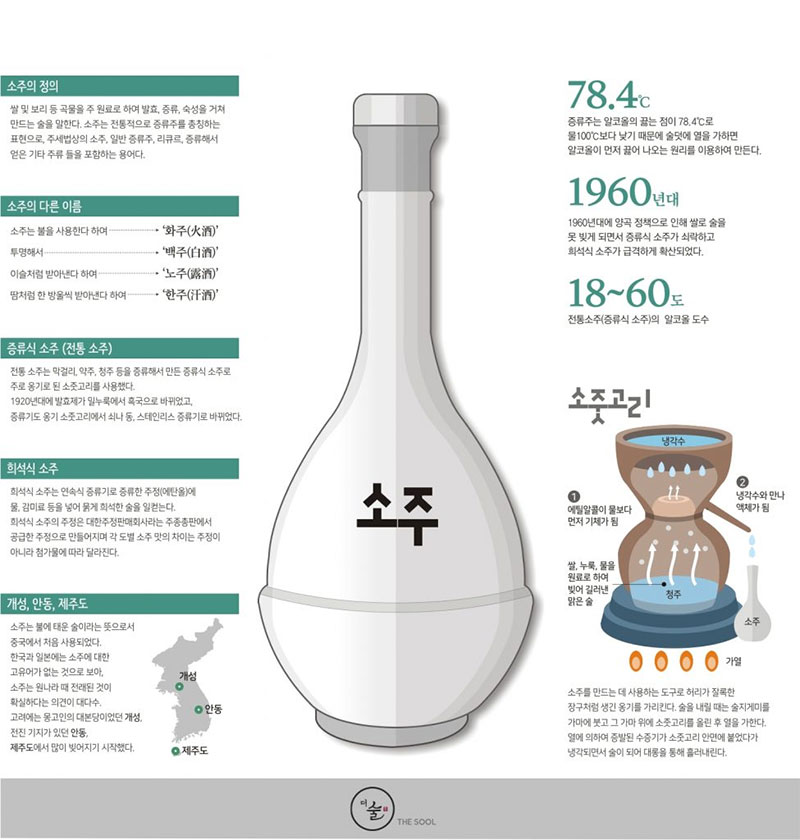 한눈에 보는 소주 인포그래픽