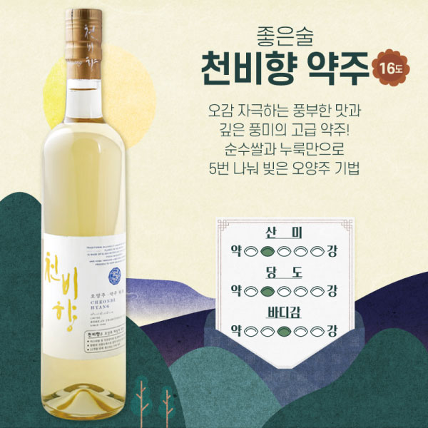 좋은술 천비향 약주 추석 차례주 우리술