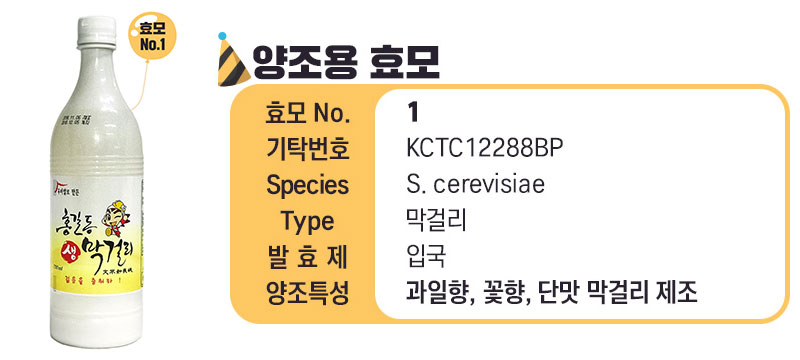 홍길동 막걸리 전통주 발효제를 적용한 우리술