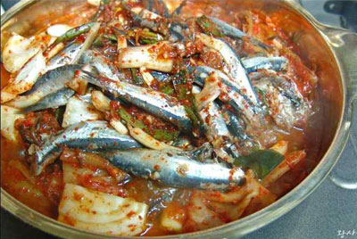 생멸치찌개