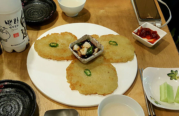 이수 막걸리학교 [서울 동작구] 전통주점 메뉴 감자전