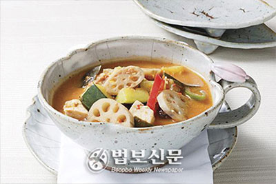 연근된장찌개