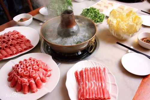 북경요리(北京料理) 쇄양육(涮羊肉) 양고기 샤브샤브