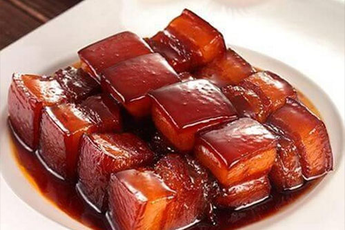 상해요리(上海科理) 홍소육(紅燒肉) 돼지고기 간장 조림