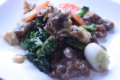 광동요리(廣東料理) 호유우육(蠔油牛肉) 쇠고기 굴소스 볶음