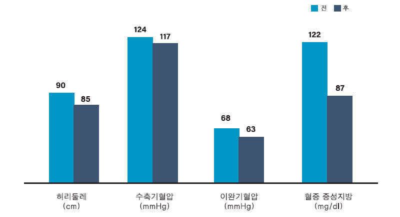 한식을 이용한 균형식단 섭취에 따른 대사증후군 위험요인 변화