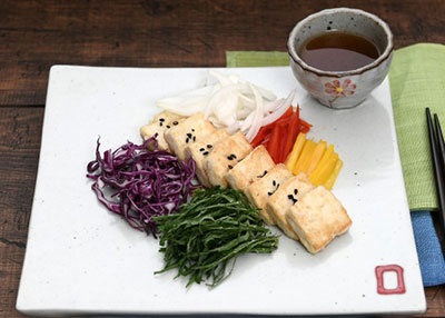 삼색샐러드와두부구이